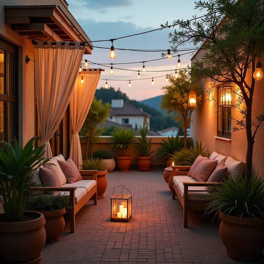 Elegant curtain styles in natural settings